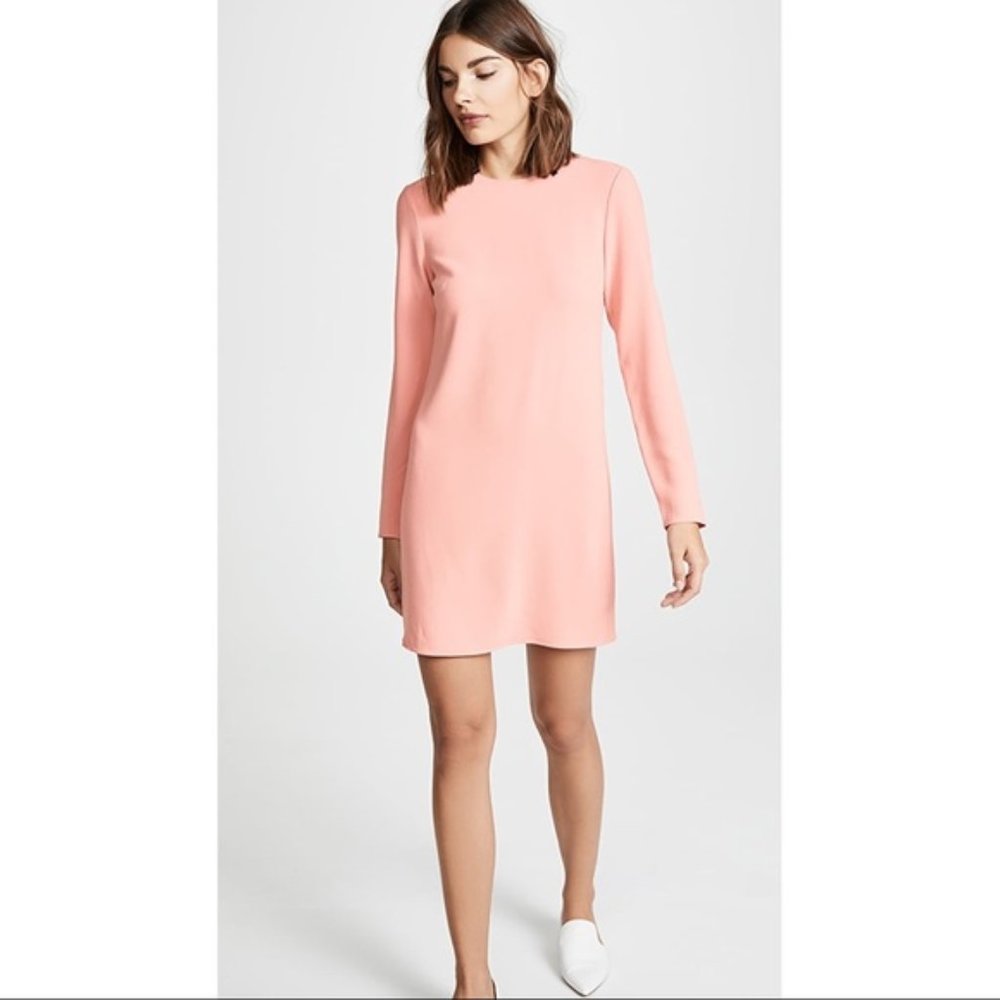 Tibi Triacetate Shift Dress Pink 4 NWT